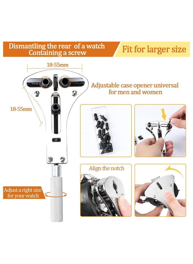 مجموعة أدوات منزلية أداة إصلاح ساعة مهنية جديدة 149 في 1 استبدال حزام بطارية مزيج تفكيك إصلاح ساعة مجموعة أدوات يدوية - Image 3